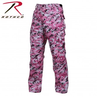99650-S Rothco Digitial Camouflage Military Cargo Fatigue BDU Pants[Pink Digital,Small] 