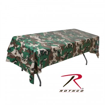 Rothco 9990 New Woodland Camouflage Plastic Multi Use Tablecloth 