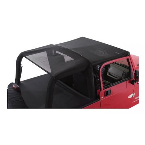 CB30111 Crown Rough Trail Black Mesh Combo Beach Topper- Jeep Wrangler JK 2007-2012 4 Door